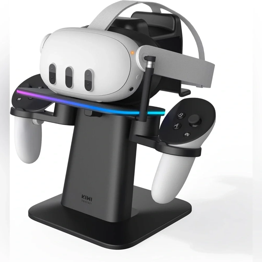KIWI design Charging Dock for Meta Quest 3S/Quest 3/Quest 2/Quest Pro Accessory